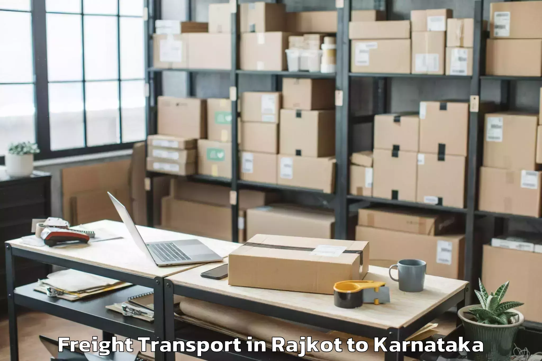 Quality Rajkot to Karempudi Freight Transport